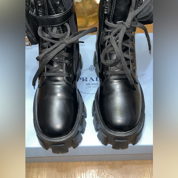 Prada Monolith and Re-Nylon Boot with pouch - Picture 3 of 9
